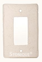 Stonique® Single Decora Plate Cover in Linen